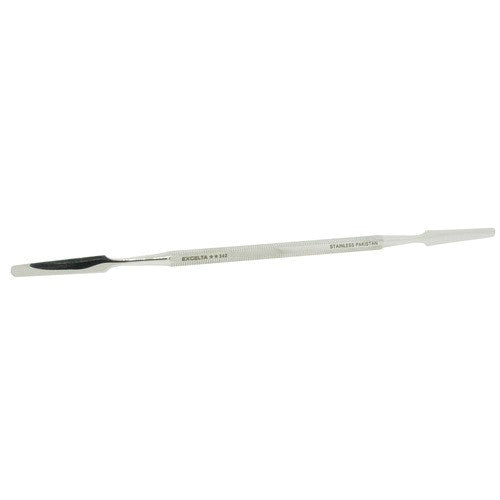 Excelta 342 Stainless Steel Mixing Spatula Double Ended with Round Handle, 7"