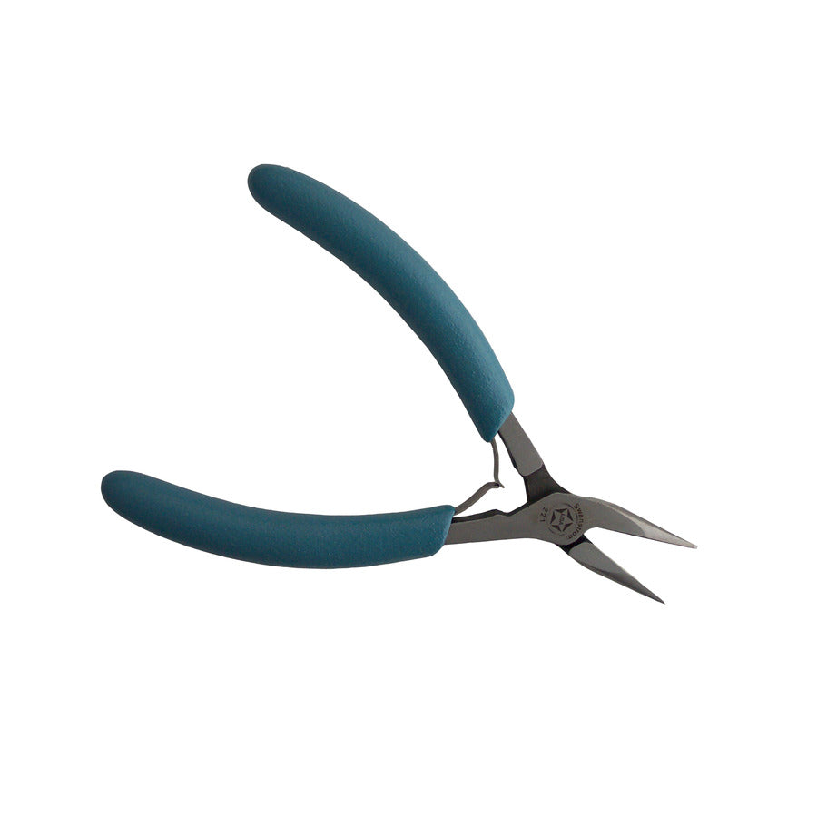 Swanstrom 221 ESD-Safe Spartan Series Long Nose Serrated Pliers, 5-1/4"