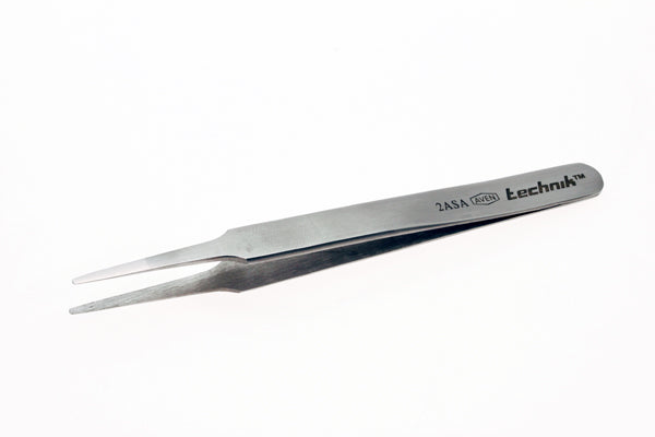 Aven 18049USA Technik 2A-SA Flat Tapered Tweezer