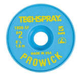 Techspray 1809-5F Pro-Wick Rosin Desoldering Braid, .055", 5' Yellow ESD Spool