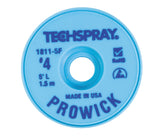 Techspray 1811-5F Pro-Wick Rosin Desoldering Braid, .098", 5' Blue ESD Spool