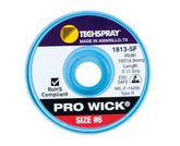 Techspray 1813-5F Pro-Wick Rosin Desoldering Braid, .193", 5' Red ESD Spool