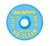 Techspray 1821-10F No-Clean Desoldering Braid, .055", 10' Yellow ESD Spool