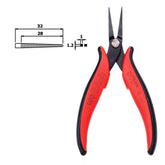 HAKKO PN-2005 Pointed Long Nose Pliers with Serrated Jaws, 32mm Long Jaw