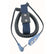 Desco 19690 Dual Conductor Adjustable Fabric Wrist Strap with 6ft Right Angle Coil Cord
