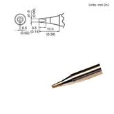 HAKKO T15-D2 Chisel Solder Tip for FM-203/204/205/206 Iron