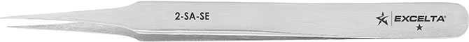 Excelta 2-SA-SE Stainless Steel Anti-magnetic Tweezers, 4-3/4"