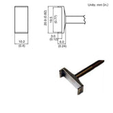 Hakko T15-1008 T15 Series Tunnel Soldering Tip, 10.20mm x 19.50mm