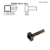 Hakko T15-1202 Quad Soldering Tip, 10.3mm x 10.3mm
