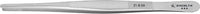 Excelta 21-8-SA Tweezer Straight Strong Stainless/Anti-magnetic broad point serrated Three Star, 8"