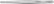 Excelta 21-8-SA Tweezer Straight Strong Stainless/Anti-magnetic broad point serrated Three Star, 8"