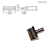 HAKKO T15-1403 Long Blade Solder Tip for FM-203/204/205/206 Iron, 21.20mm