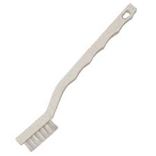 Gordon Brush 21N-020W-WHT Nylon Plastic Handle Scratch Brush, 3x7 .020