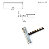HAKKO T15-1406 Long Blade Solder Tip for FM-203/204/205/206 Iron, 40.00mm