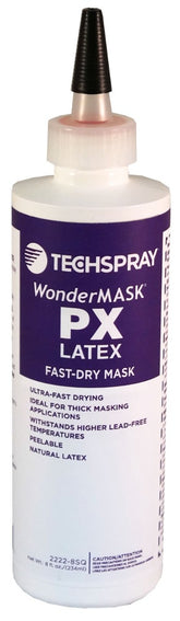 Techspray 2222-8SQ WonderMASK PX Fast-Dry Lead-Free Latex Solder Mask, 8 oz Squeeze Bottle