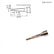 Hakko T15-1603 Chisel Soldering Tip, 17mm x 1.5mm