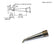 Hakko T15-1605 30° Bent Chisel Soldering Tip, 3mm x 1mm