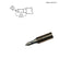 Hakko T15-SB05 Conical Soldering Tip, R0.5mm x 10.5mm