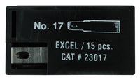 Excel 23017 3/8" Small Chisel Blades, 15/Pkg