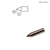HAKKO T15-B4 T15 Series Conical Solder Tip for FM-203/204/205/206 Iron, 5mm x 0.4mm