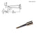 Hakko T15-BC15 60° Bevel Chisel Soldering Tip, 1.7mm x 1.5mm