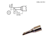 Hakko T15-BC2 45° Bevel Chisel Soldering Tip, 2.0mm