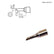 Hakko T15-BC2 45° Bevel Chisel Soldering Tip, 2.0mm