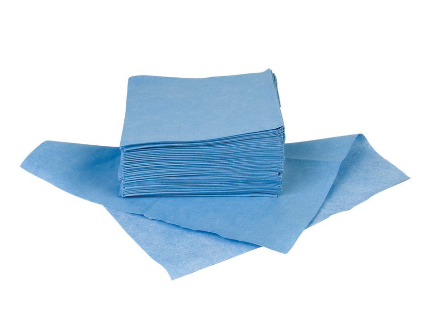 Techspray 2365-300 Techclean Economy Blue Maintenance Wipe, 9" x 9", 300/pk