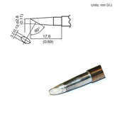 HAKKO T15-BC28 Hoof Solder Tip for FM-203/204/205/206 Iron, 17.70mm x 2.80mm