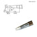 HAKKO T15-BC28 Hoof Solder Tip for FM-203/204/205/206 Iron, 17.70mm x 2.80mm