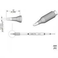 JBC C245774 Chisel Cartridge Soldering Tip, 1.2mm