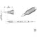JBC C245774 Chisel Cartridge Soldering Tip, 1.2mm