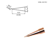 HAKKO T15-BLL Long Conical Solder Tip for FM-203/204/205/206 Iron
