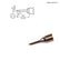 HAKKO T15-C1 60° Beveled Solder Tip for FM-203/204/205/206 Iron