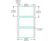 Identco TTL311-701-2.5 Glossy White Polyester PCB/Component Label, 2.0x1.25 [2,500/Roll]
