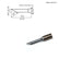 Hakko T15-CF3 60° T15 Series Face Tinned Bevel Soldering Tip, Ø 3mm