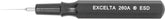 Excelta 260A-ESD ESD-Safe Mini Spatula with Aluminum Handle, 2-1/2"