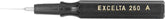 Excelta 260A Dispensing Spatula Black with .010" Tip, 2-1/2"