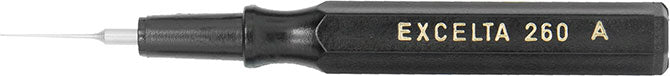 Excelta 260A Dispensing Spatula Black with .010" Tip, 2-1/2"