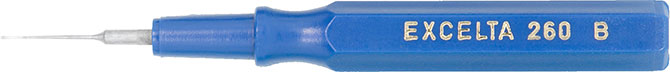 Excelta 260B Mini-Spatula Oiler Tip Plastic Handle, .015",  2-1/2"