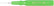 Excelta 260C Mini-Spatula with Green Plastic Handle