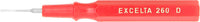 Excelta 260D Dispensing Spatula Plastic Handle Red Tip, 2-1/2".025