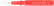 Excelta 260D Dispensing Spatula Plastic Handle Red Tip, 2-1/2".025