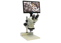 Aven 26800B-385 SPZV-50 Trinocular Microscope with Mighty Cam Eidos 2M Integrated Camera & Monitor