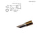 HAKKO T15-CF4 T15 Series 60° Face Tinned Beveled Solder Tip for FM-203/204/205/206 Iron, 4.00mm