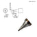 HAKKO T22-D12 Chisel Solder Tip for FM-2030 Iron, 10mm x 1.2mm