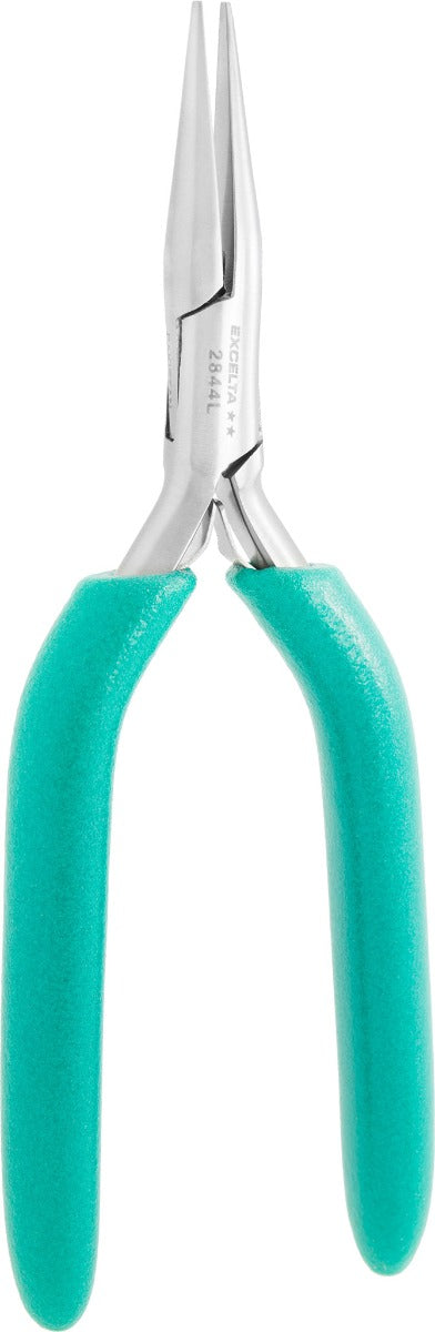 Excelta 2844L Stainless Steel Chain Nose Plier with long handles, 6