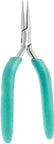 Excelta 2844LD Stainless Steel Chain Nose Plier Box Joint Serrated Jaws, 6