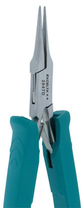 Excelta 2847D Stainless Steel Needle Nose Plier with Serrated Jaw, 5"