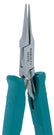 Excelta 2847D Stainless Steel Needle Nose Plier with Serrated Jaw, 5"